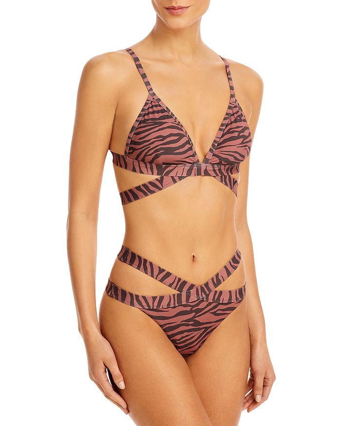 Animal Print Strappy Bikini Top & Bottom - 100% Exclusives