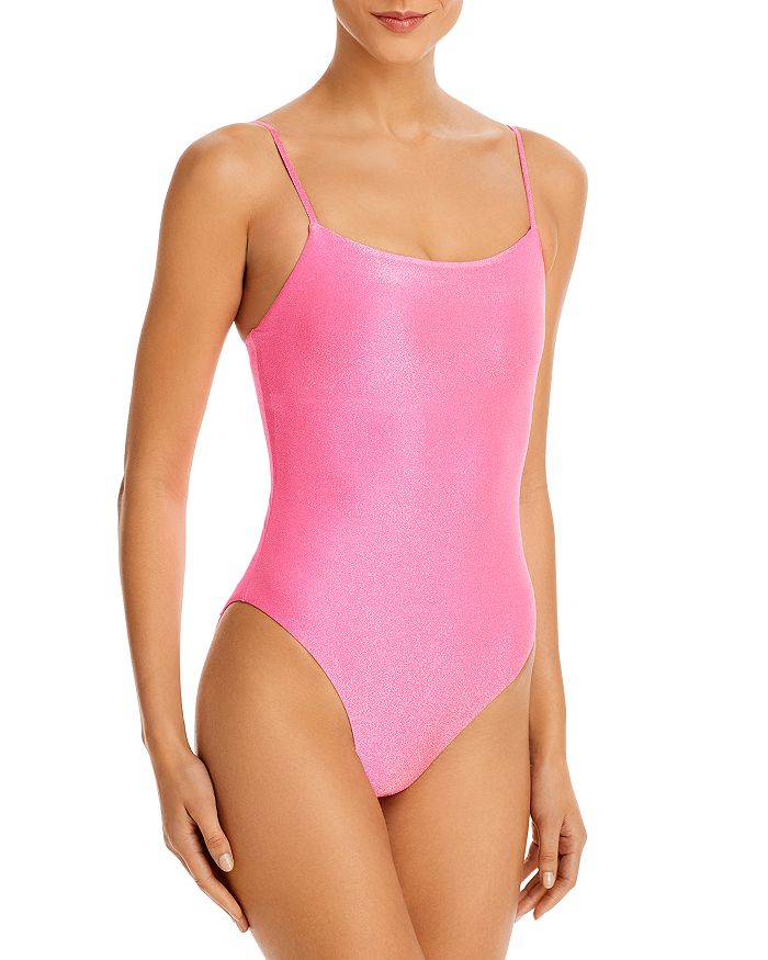 Shimmer Square Neck One Piece Swimsuit - 100% Exclusive